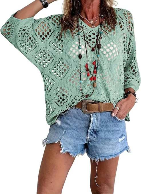 Knitted women's sweater dress