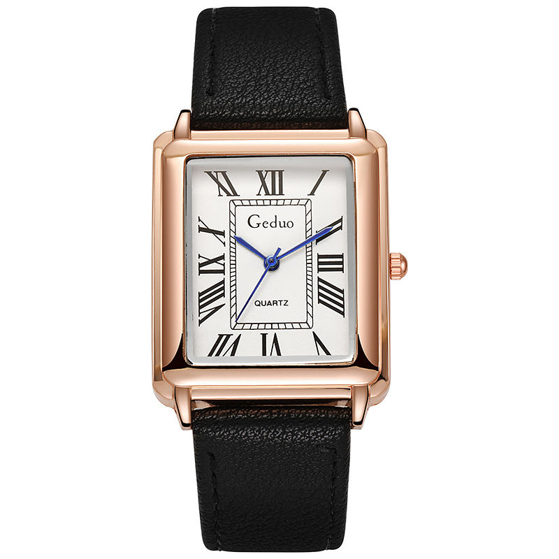 Classic Square Roman Numeral Mens Watch