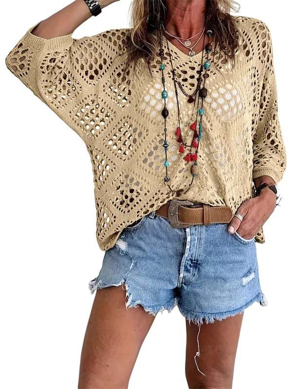 Knitted women's sweater dress