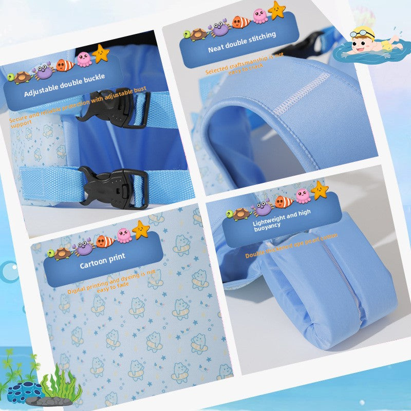 Children's Swimming Aid Vest with Double Arm Rings