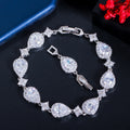 Classic teardrop-shaped geometric women's bracelet
