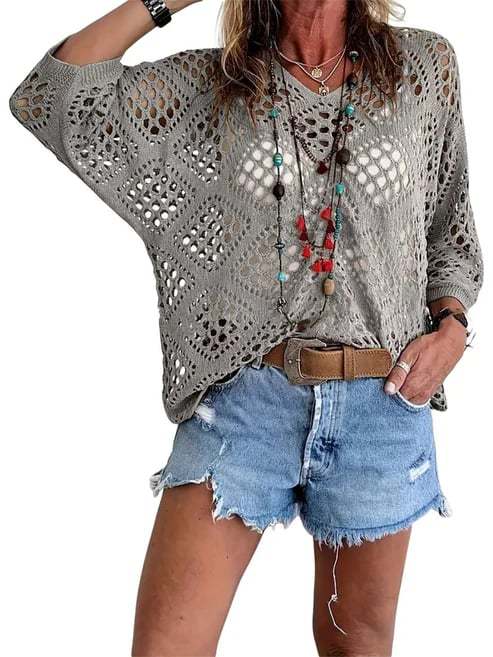 Knitted women's sweater dress