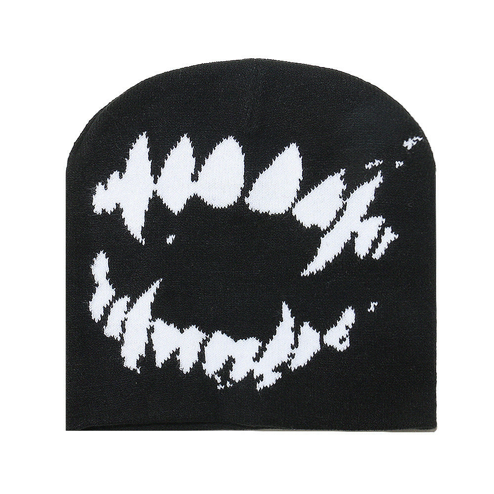 Retro Jacquard Knitted Beanie for Men