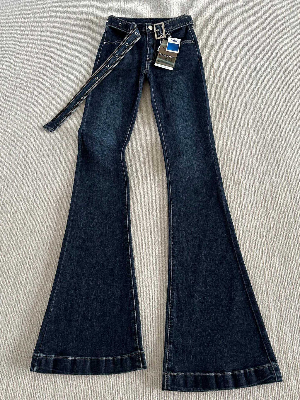 Stretch Low Waist Micro Flare Jeans