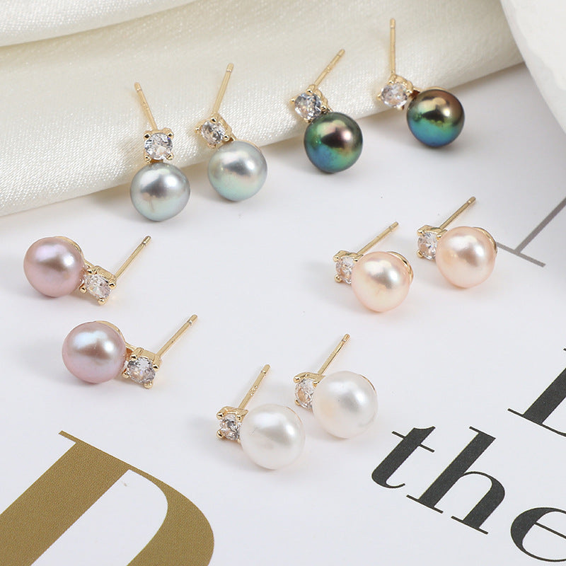 Classic Freshwater Pearl Stud Earrings