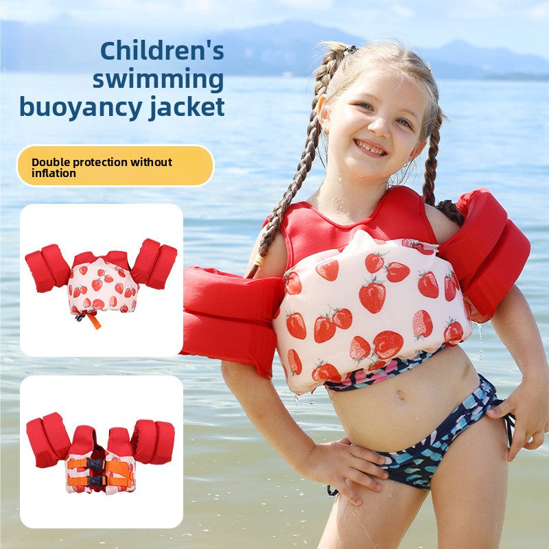 Children's Swimming Aid Vest with Double Arm Rings