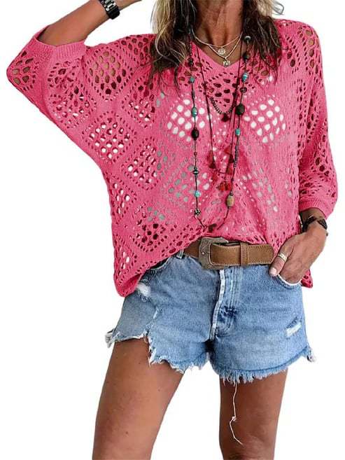Knitted women's sweater dress